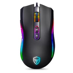 MOUSE MICRONICS GAMER KRIPTON - MIC GM800 LED RGB DPI 12800 7 BOTONES BLACK - 1