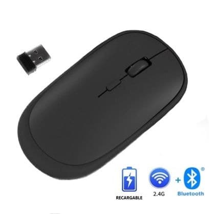 MOUSE RECARGABLE USB INALAMBRICO Y BLUETOOTH