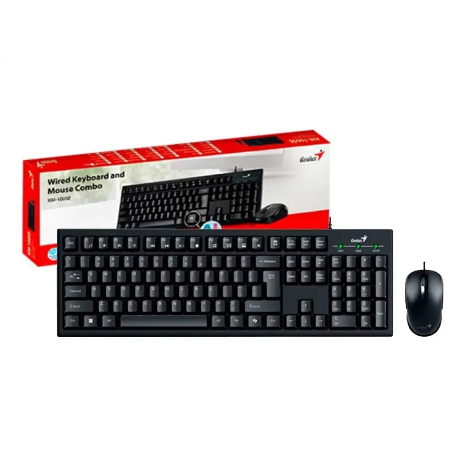 COMBO TECLADO Y MOUSE GENIUS KM-100SE USB BLACK
