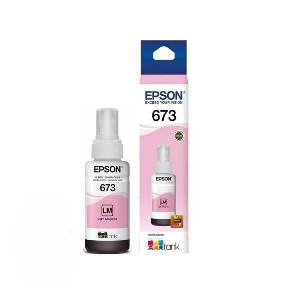 TINTA ORIGINAL EPSON 673 PARA L800 MAGENTA CLARO